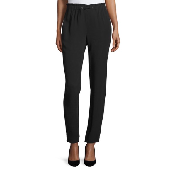 Theory Pants - Theory ‘Tralpin' Drawstring Waist Crepe Pants